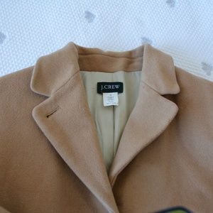 Camel long J. Crew coat